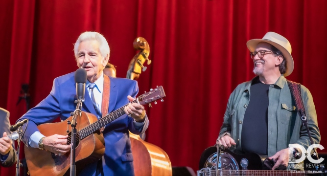 Del McCoury alongside Jerry Douglas