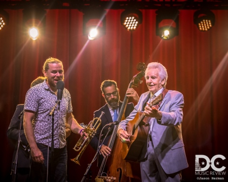 Lech Wierzynski of The California Honeydrops with Del McCoury