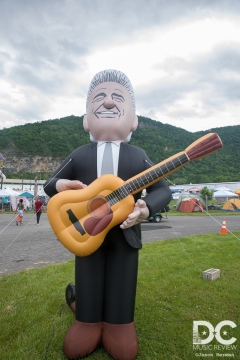 Del greeted each and every person to his beloved DelFest