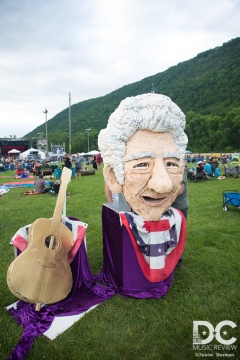 Del could be spotted throughout the festival