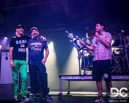 Marc Brownstein &amp; Ryan Stasik  present Ari Fink the Sirius XM Jam On Fantasy Football League Trophy