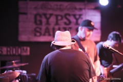 Ted Tilton looks on to the band.