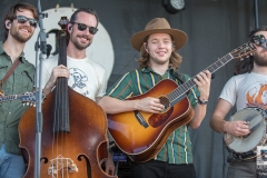 Billy Strings' band smiling for the camera - pre performance