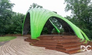 Another amazing photo of the pavilion set amongst the trees.