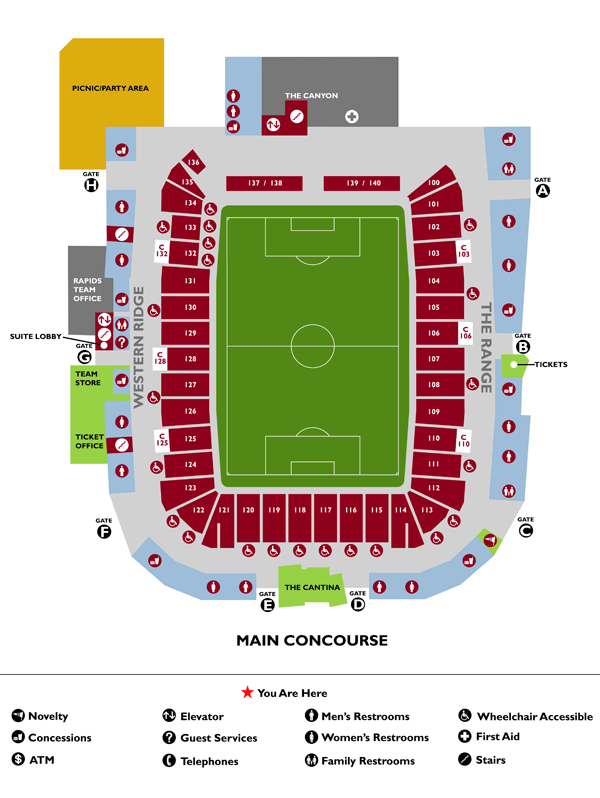 Dick's Sporting Goods Park Map