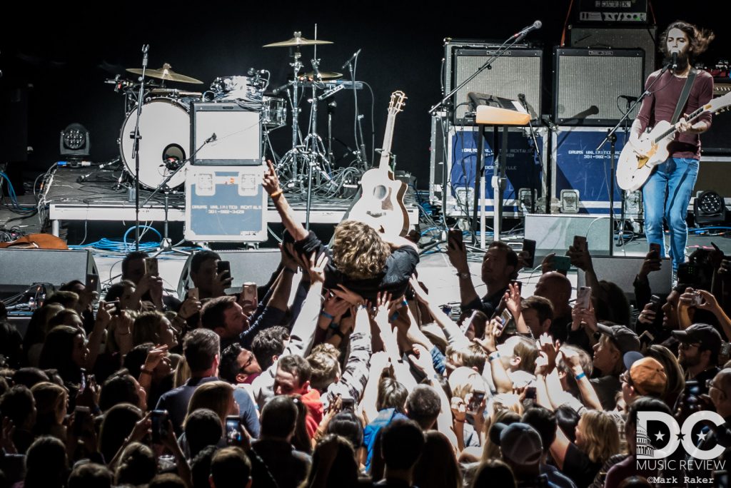 Barns Courtney crowd surfs