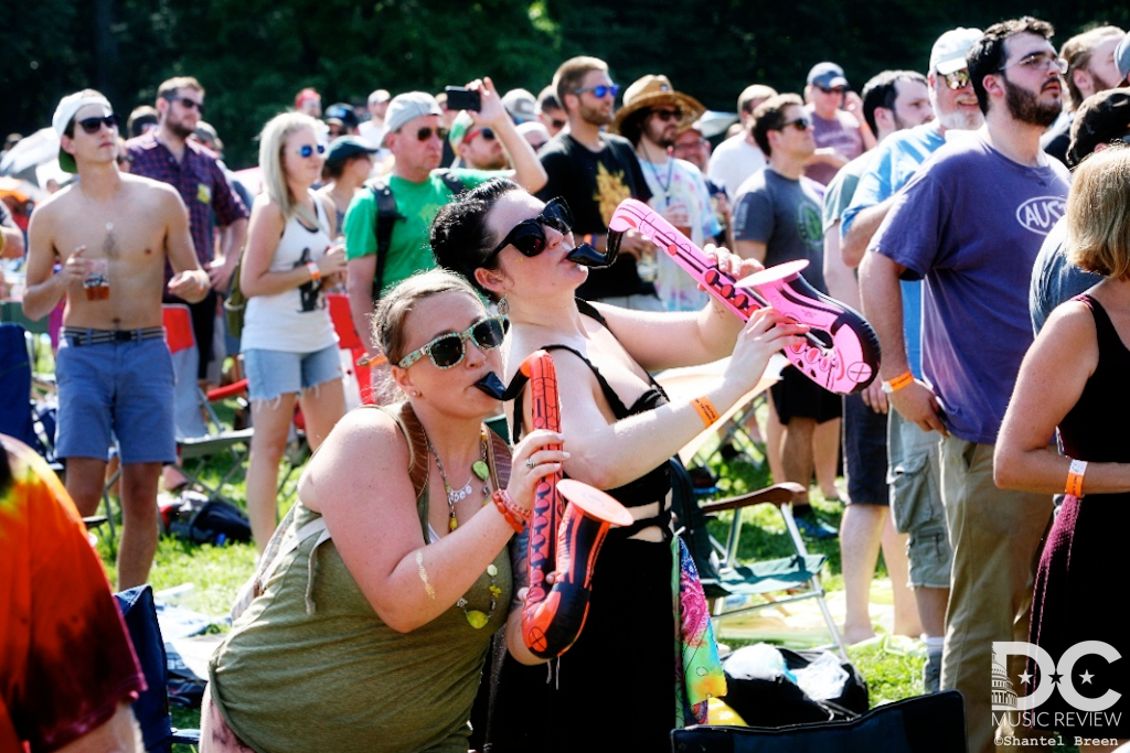 Fans enjoy a fantastic set by Lettuce at last year's Hot August Music Festival. 