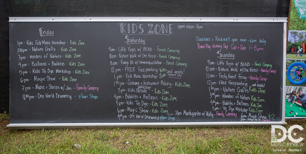 A full weekend of activities were planned for The Kid Zone