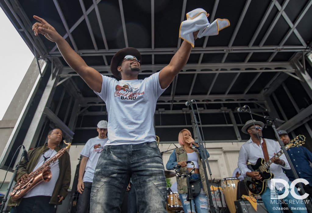 The Chuck Brown Band performs at the 2019 DC Funk Parade