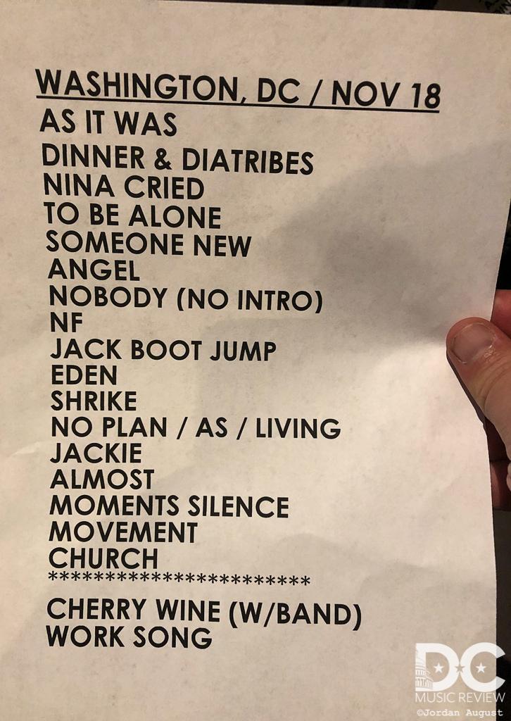 Hozier's Anthem Setlist