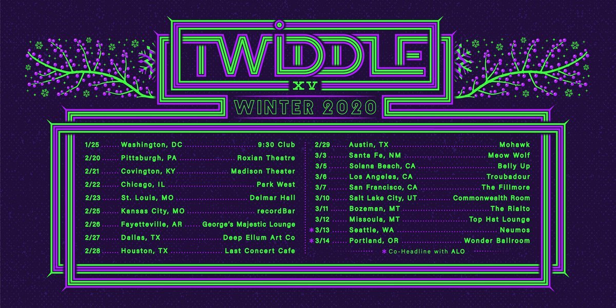 Twiddle Winter 2020 Tour