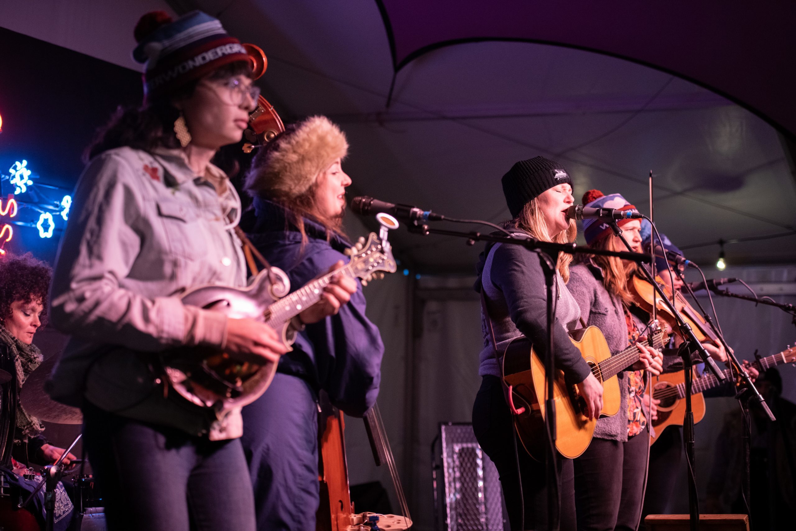 Della Mae performs at WinterWonderGrass  (Photo Credit: Molly McCormick)