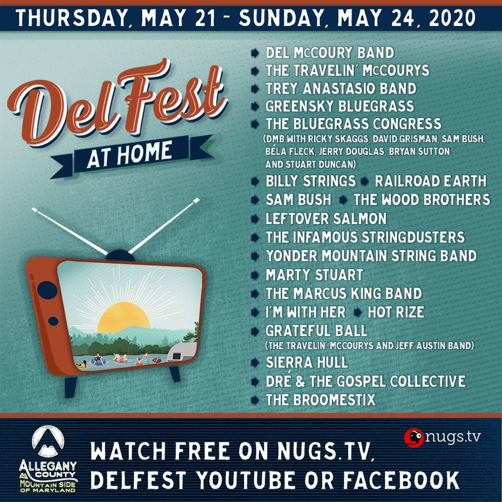 DelYeah! DelFest At Home! A Free Virtual Festival For Memorial Day