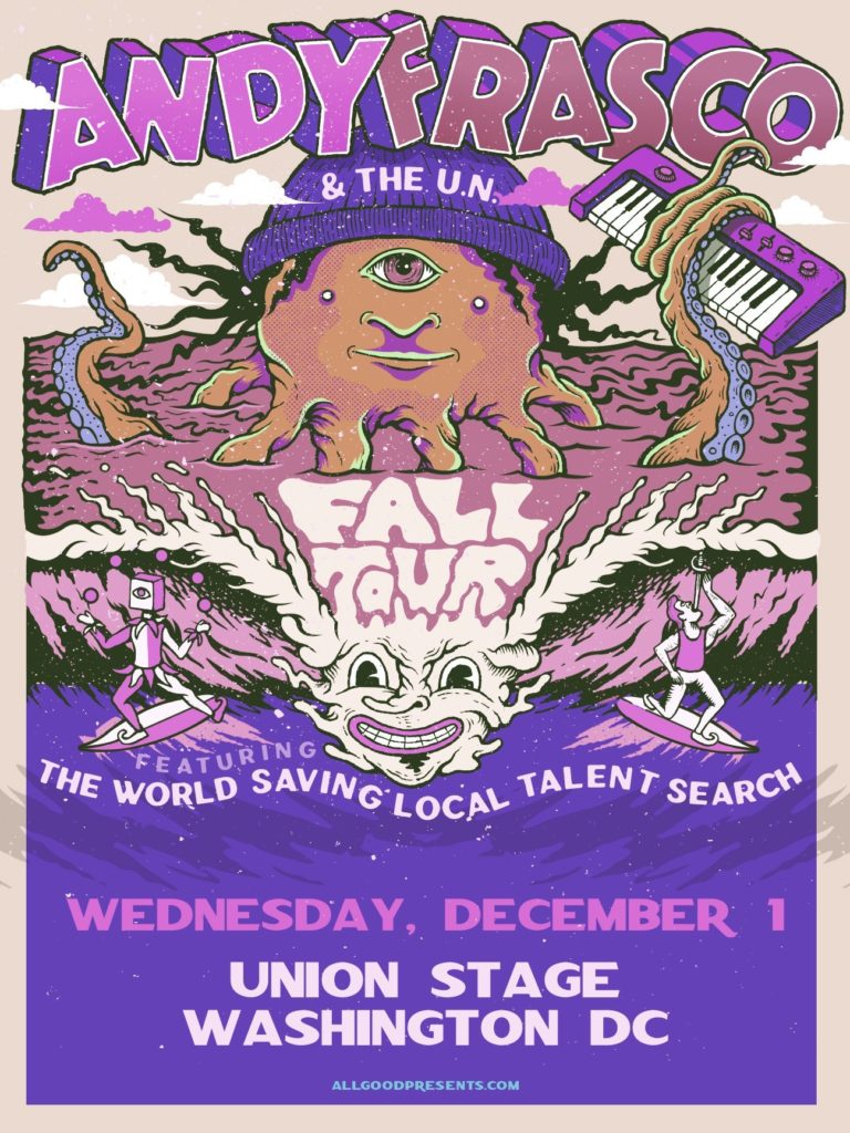 Andy Frasco & The U.N. performs at Union Stage on Wednesday, December 1, at Union Stage