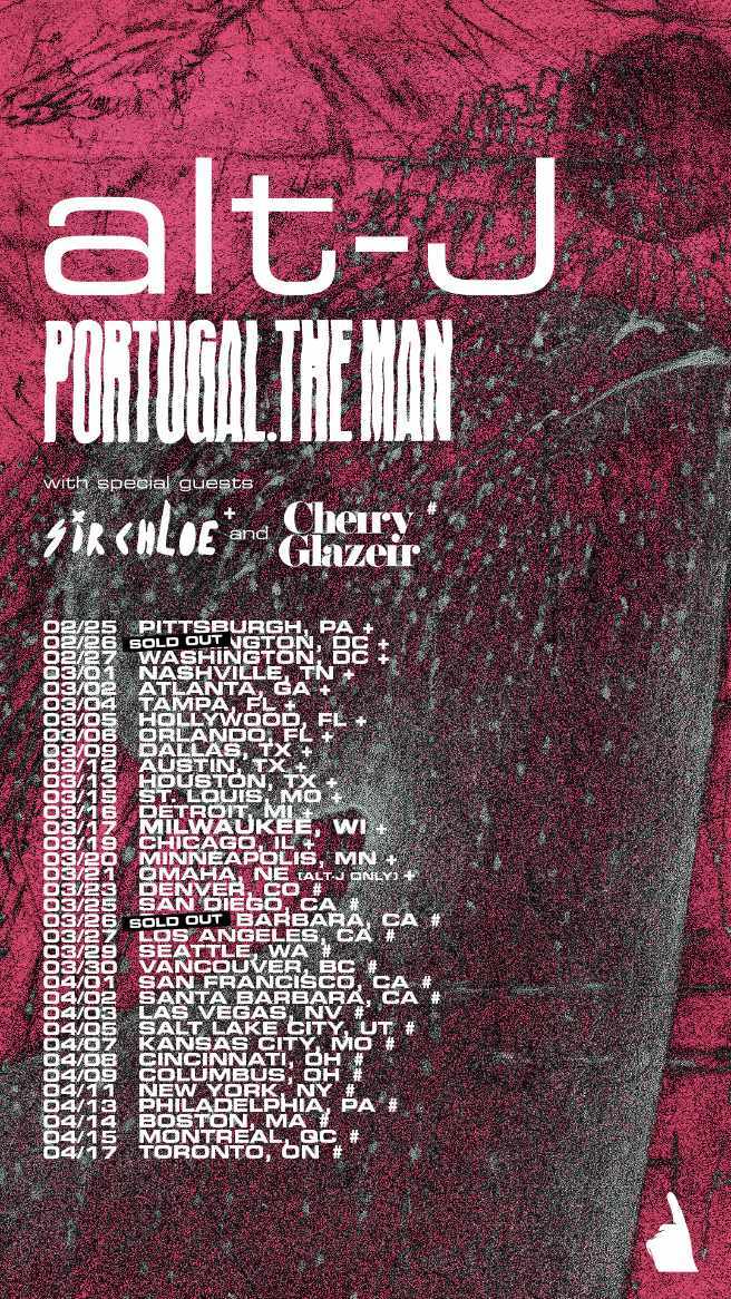 alt-J ANNOUNCES 31 CITY NORTH AMERICAN TOUR WITH PORTUGAL. THE MAN