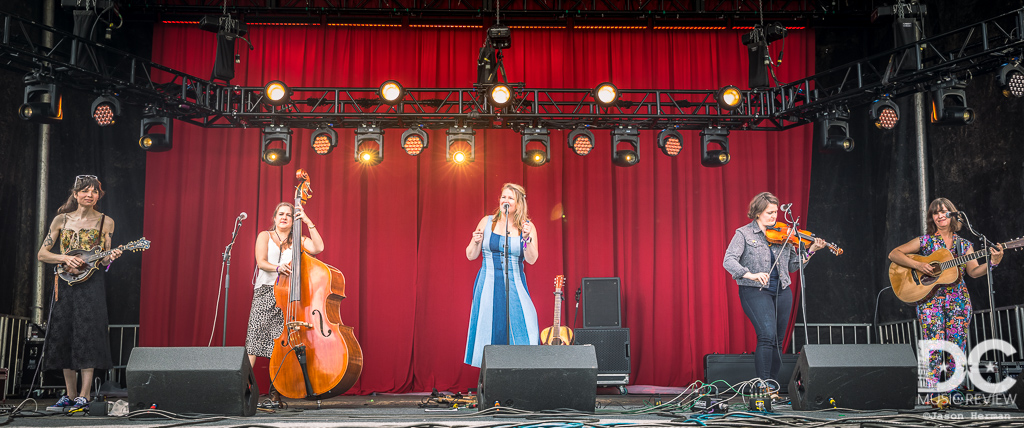 Della Mae finally gets to perform at DelFest after a previous rain out