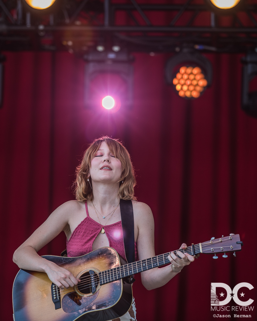 Molly Tuttle in a state of bliss at DelFest '14