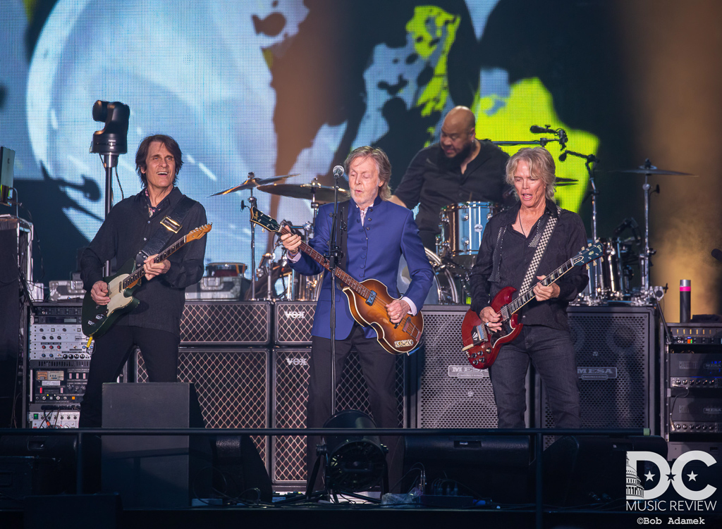 Sir Paul McCartney and his longtime touring band