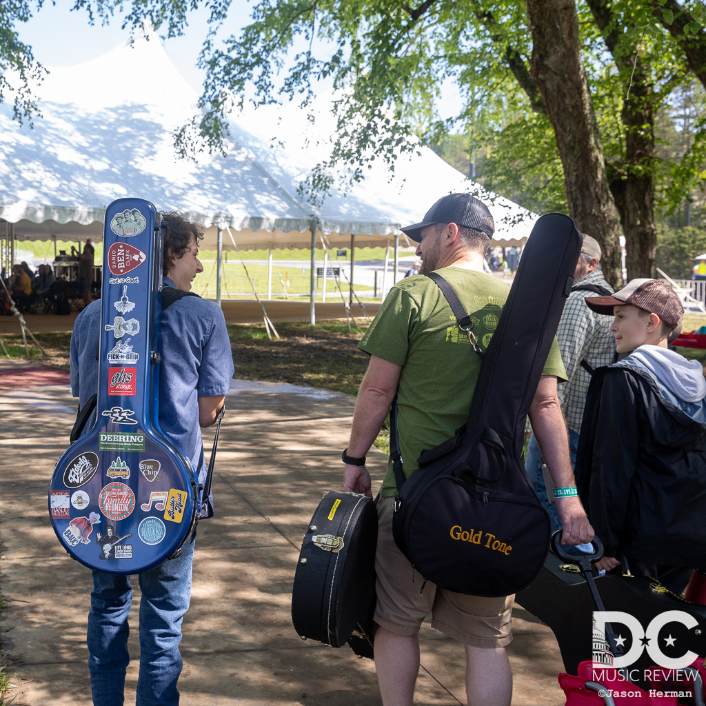 Everyone at MerleFest brought their own instruments so they could enjoy some pickin' onsite