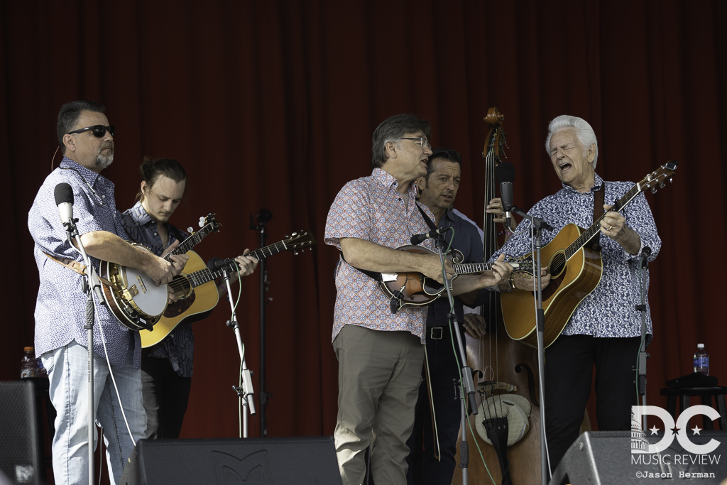 The Del McCoury Band soundcheck at DelFest 2023