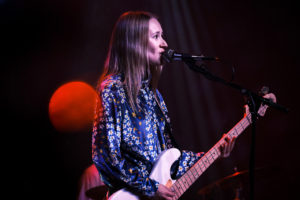 Karina Rykman singing and playing bass