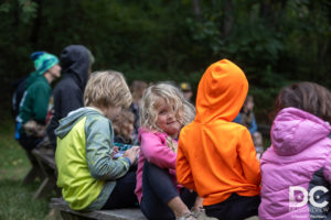 Young fans enjoying music at Ramble