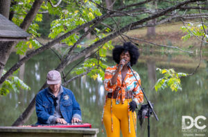 Kanika Moore & Ross Bogan during the last secret set of Ramble Festival 2023