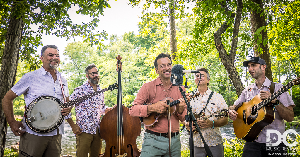 The Travelin' McCourys perform along the riverside