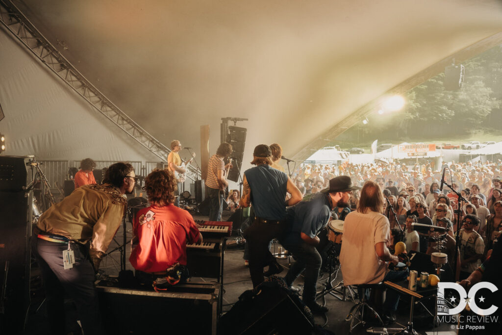 Nude Party & The Boa Boys lighting it up on stage