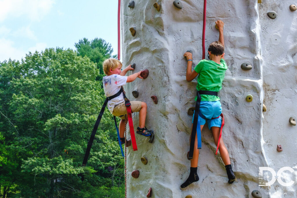 Spending your time rock climbing at FloydFest