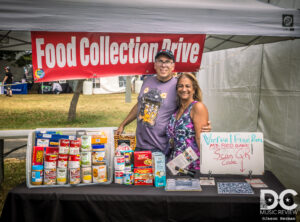 A food drive today in honor of Kofi Burbridge's birthday