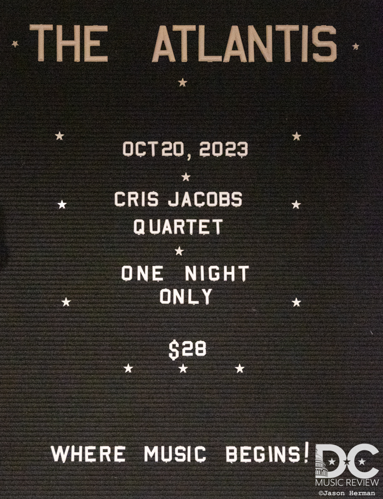 Cris Jacobs Quartet performs at The Atlantis on October 20, 2024