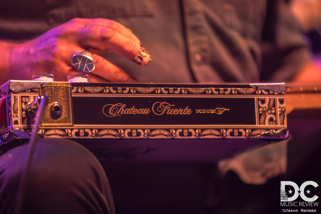 Cris Jacob's famous cigar box guitar